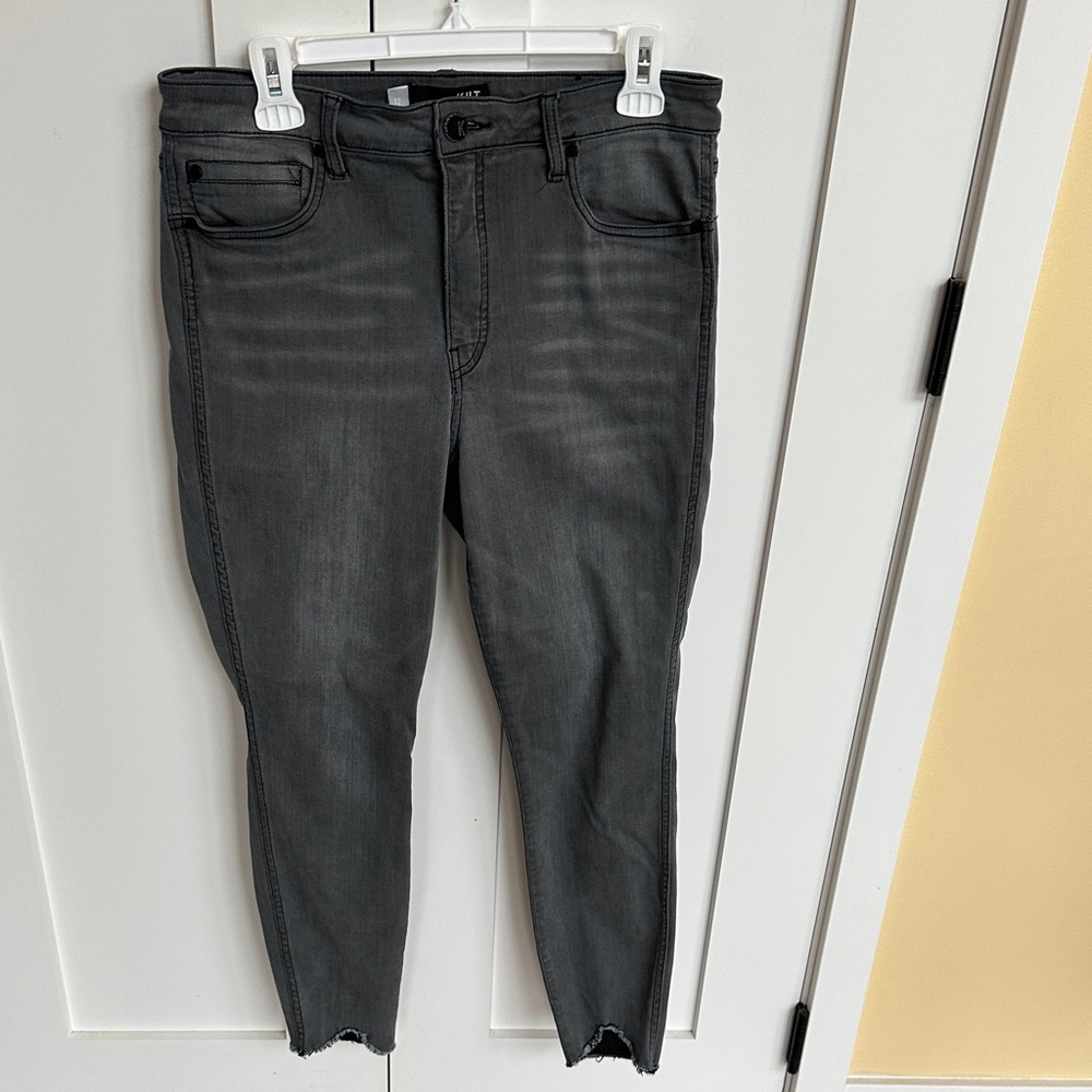 Kut from the Kloth Charcoal Ankle Jeans Size 12